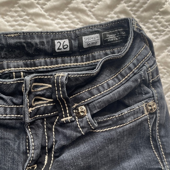 Miss Me Dark Blue Skinny Jeans - Picture 2 of 4